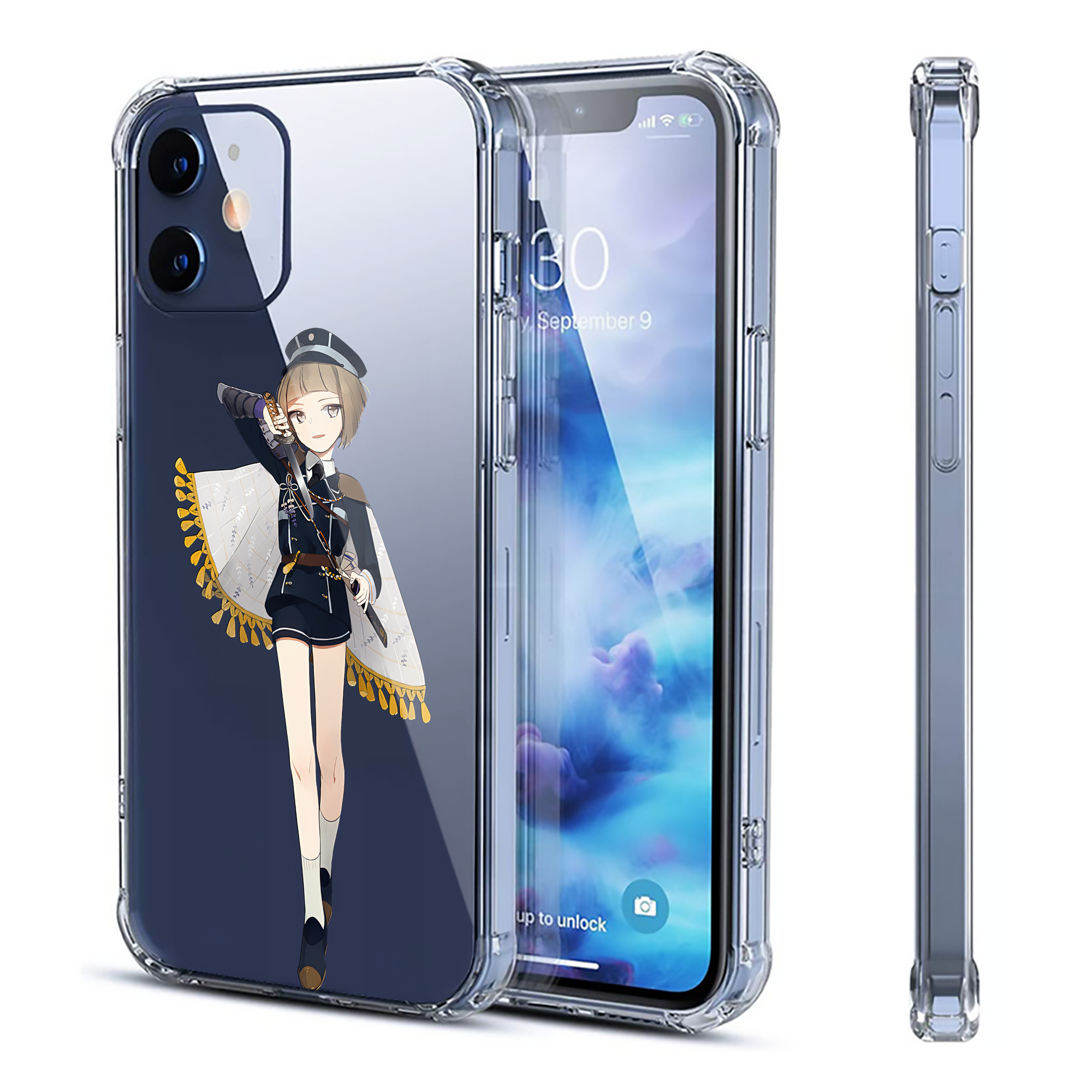 （画像用） 刀剣乱舞 Touken Ranbu 【iPhone 12シリーズ対応】透明スマホケース（クリアソフトケース）
